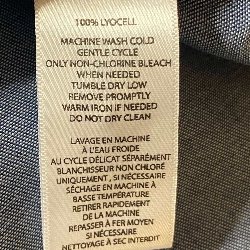 Beach lunch lounge denim top size Small - Picture 3 of 8